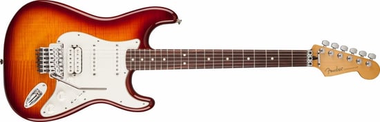 Fender Standard Stratocaster HSS Plus Top with Locking Tremolo (Tobacco Sunburst, Rosewood)