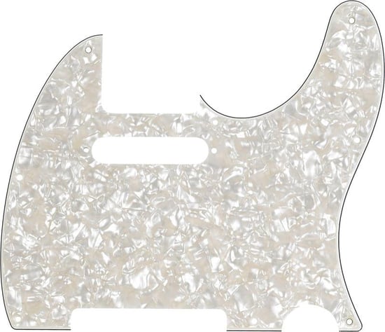 Fender Telecaster Pickguard (4-Ply, Aged White Moto)