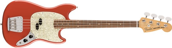 Fender Vintera '60s Mustang Bass, Pau Ferro, Fiesta Red
