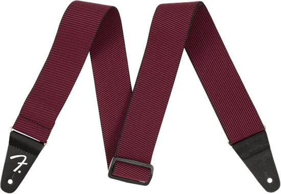 Fender WeighLess 2" Tweed Strap, Red Tweed