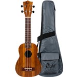 Flight NUS200 Soprano Ukulele, Teak