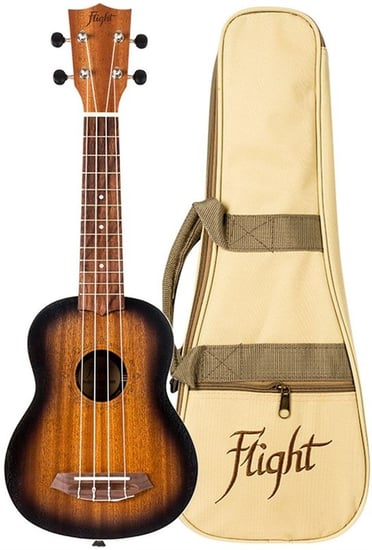 Flight NUS380 Soprano Ukulele, Amber