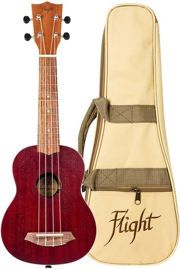 Flight NUS380 Soprano Ukulele, Coral