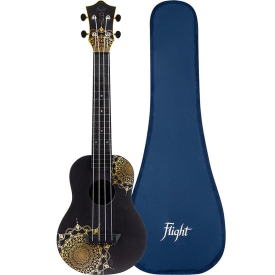 Flight TUC40 ABS Soprano Travel Ukulele, Gold Mandala