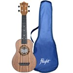 Flight TUS50 ABS Soprano Travel Ukulele, Walnut