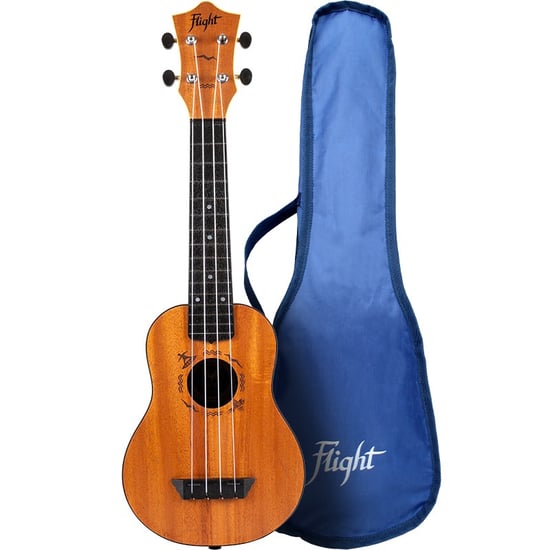 Flight TUS53 ABS Soprano Travel Ukulele, Mahogany