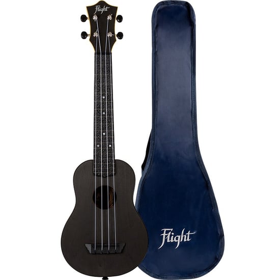 Flight TUSL35 Long Neck ABS Travel Ukulele, Black