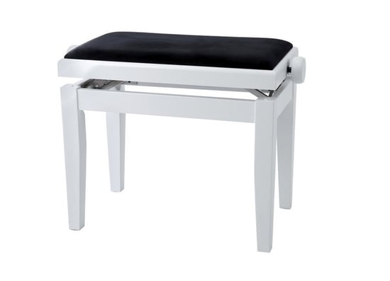 Gewa 130020 Piano Bench Deluxe White, Black Seat