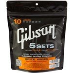 Gibson Gear 5 x Sets Brite Wires (010 to 046)