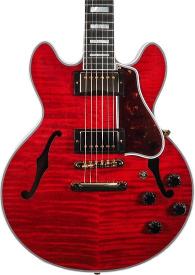 Gibson Custom CS-356 Figured Top, Ebony Fingerboard Gloss, Faded Cherry