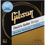 Gibson Gear Brite Wire Reinforced Electic Guitar Strings, Light Gauge