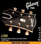 Gibson Gear J-200 Premium Phosphor Bronze Acoustic, Light, 12-53