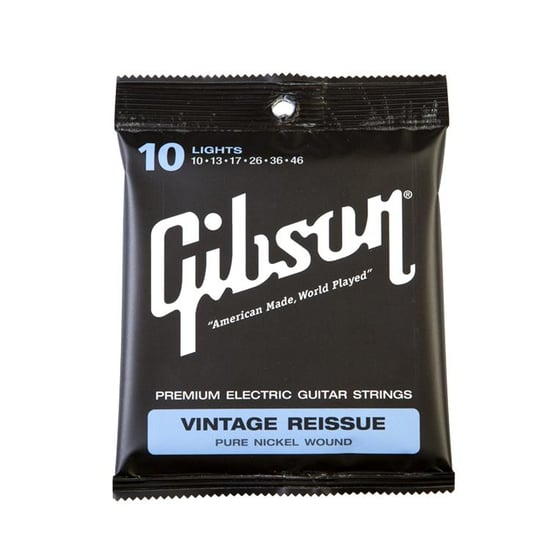 Gibson Gear Vintage Reissue Premium Pure Nickel Wound Electric, Light, 10-46
