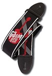 Gibson Gear 2 Inch Woven Guitar Strap (Black/Red)