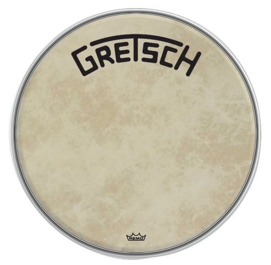 Gretsch Broadkaster Fiberskyn Resonant Bass Drum Head w/ Centre Logo, 18in