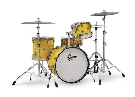 Gretsch CT1-J404 Catalina Club 4 Piece Shell Pack, Yellow Satin Flame