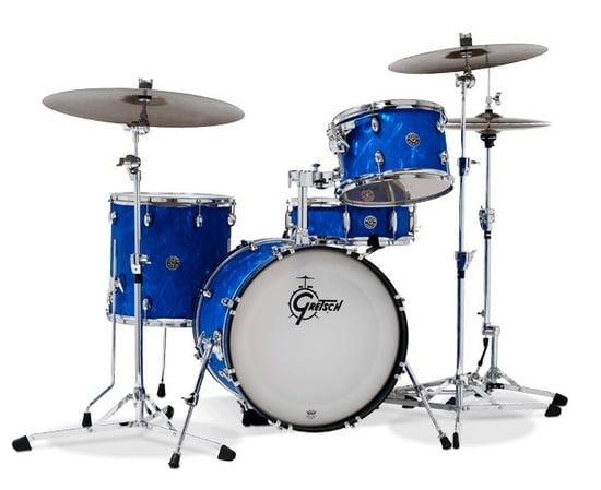 Gretsch CT1-J484 Catalina Club 4 Piece Shell Pack, Blue Satin Flame