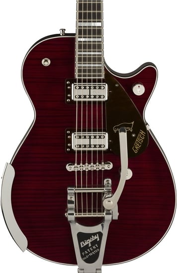 Gretsch G6134TFM-NH Nigel Hendroff Signature Penguin, Dark Cherry Metallic Flame