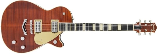 Gretsch G6228FM Players Edition Jet BT with “V” Stoptail Bourbon Stain