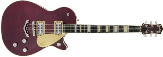 Gretsch G6228FM Players Edition Jet BT with “V” Stoptail Deep Cherry Stain