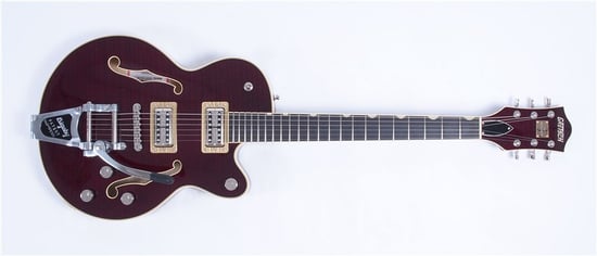 Gretsch G6659TFM-DCH Players Edition Broadkaster Flame Maple, Dark Cherry Stain