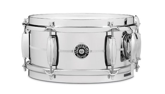 Gretsch GB4161S USA Brooklyn Chrome Over Steel Snare,10x5in