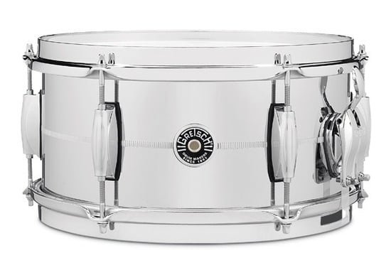 Gretsch GB-4162S USA Brooklyn Chrome Over Steel Snare, 12x6in 