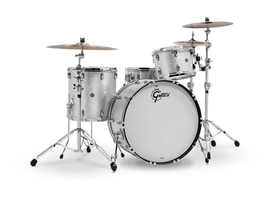 Gretsch GB-RC423 USA Brooklyn 3 Piece Shell Pack, Silver Sparkle