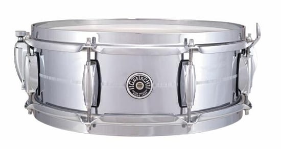 Gretsch GB-4160 USA Brooklyn 14x5in Chrome Over Brass Snare