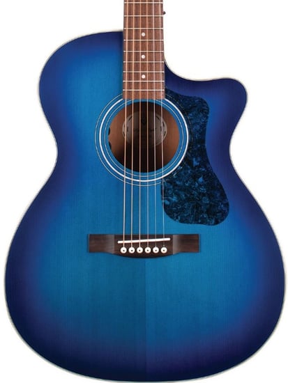 Guild OM-240CE Westerly Orchestra Electro Acoustic, Dark Blue Burst