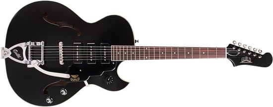 Guild Starfire I Jet 90 Newark St Hollowbody, Satin Black