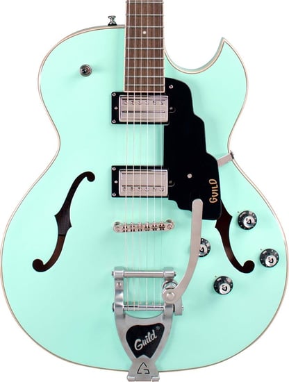 Guild Starfire I SC Newark St Hollow-Body, Seafoam Green