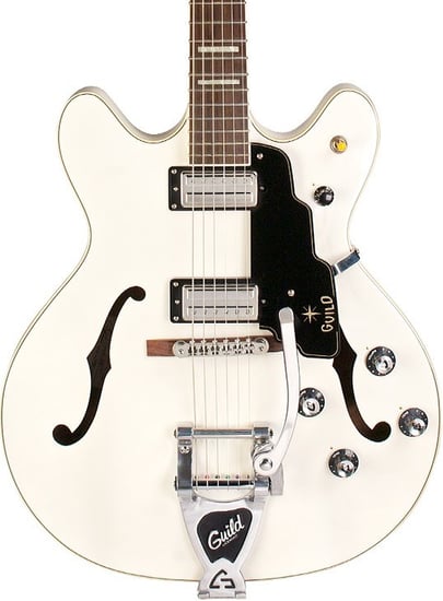 Guild Starfire V Newark St Semi-Hollow, White