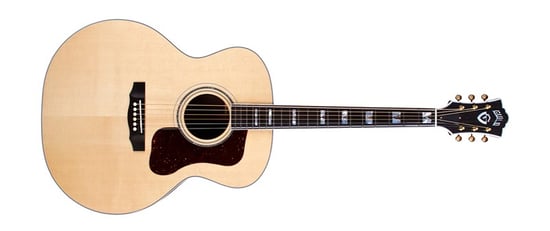 Guild USA F-55E Jumbo Electro Acoustic, Natural