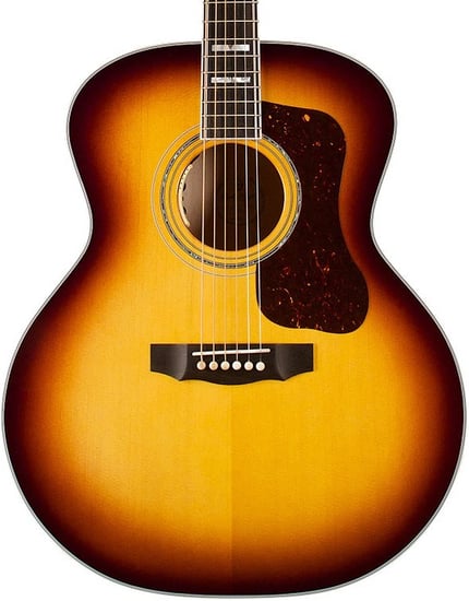 Guild USA F-55E Jumbo Electro Acoustic, Antique Burst