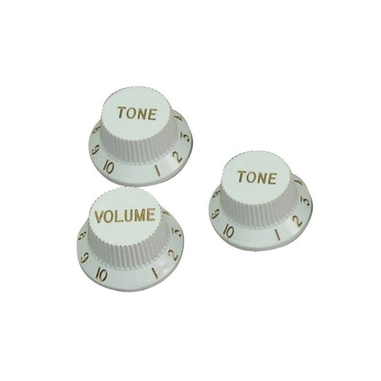 Guitar Tech GT506 Strat Style Knobs, White