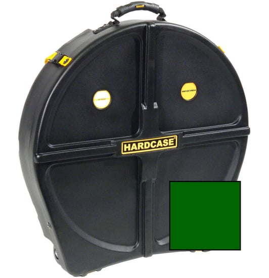 Hardcase Standard 12 Cymbal Case (24in, Dark Green)