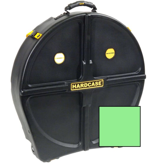 Hardcase Standard 12 Cymbal Case (24in, Light Green)