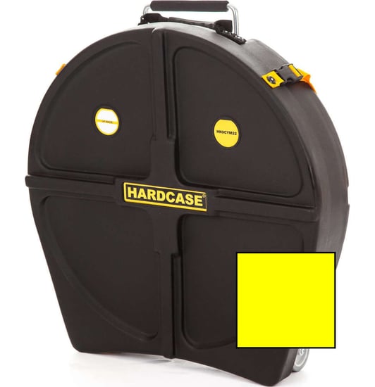 Hardcase Standard 9 Cymbal Case (22in, Yellow)
