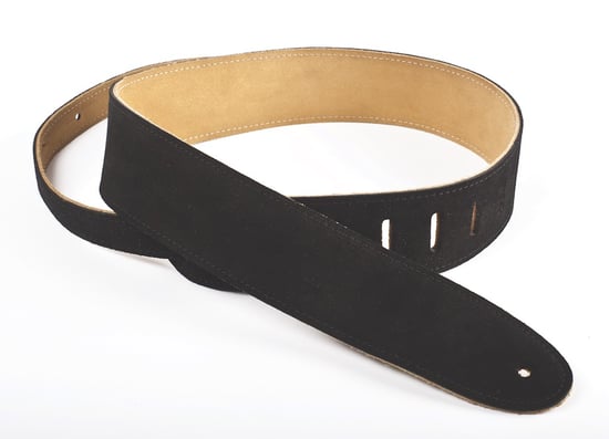Henry Heller Basic Suede Strap (2.5 Inches, Black, HBS25-BLK)