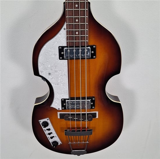 Hofner HI-BB Violin Bass, Sunburst | Left Handed Bass Guitar