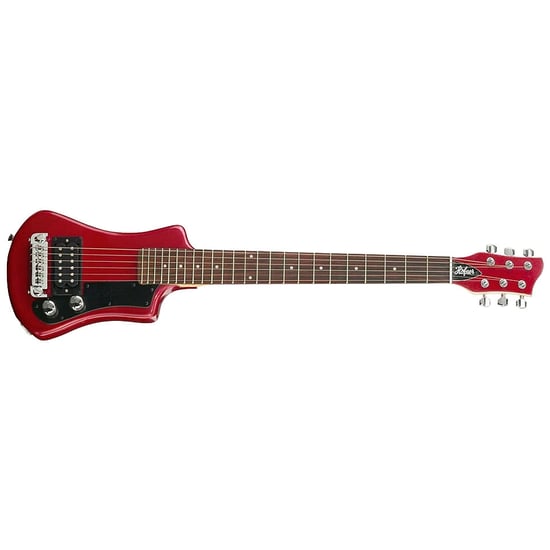 Hofner Shorty Electric Travel Guitar (Red)