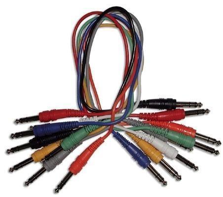 Hosa 8 Balanced Patch Cables ¼in Jack to Jack (CSS-830) 0.3m