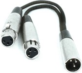 Hosa Male XLR to Dual Female XLR Y-Cable (YXF-119)