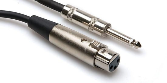 Hosa Pro HIz XLR F to Quarter inch TRS Cables HXP-010 (PXF 310)