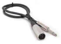 Hosa Pro Quarter inch TRS to XLR M  HSX-001.5 (STX-301M) 1ft Cables
