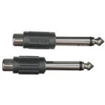 Hosa RCA to ¼in Jack Adapter (GPR-101) 2 Pack