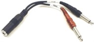 Hosa Stereo Female Jack to Dual Jack Cable (YPP-136)