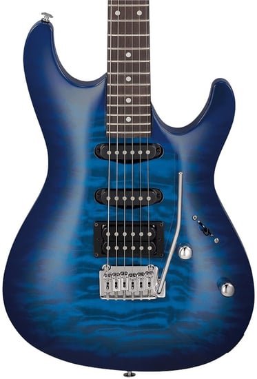 Ibanez Limited GSA60QA Gio, Quilted Maple, Trans Blue Burst