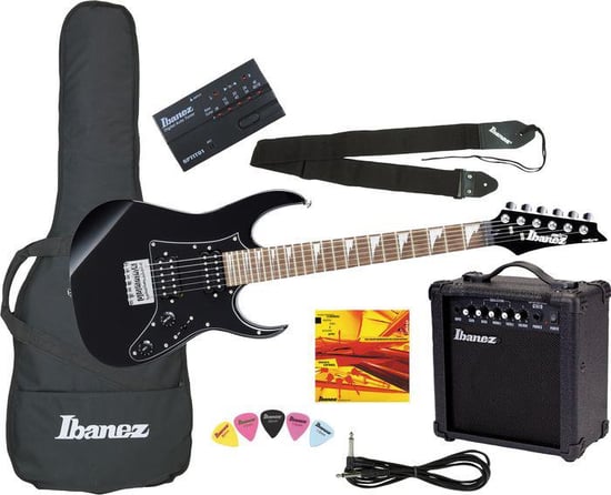 Ibanez IJM21R-BKN Jumpstart Mikro 3/4 Size Guitar Starter Pack